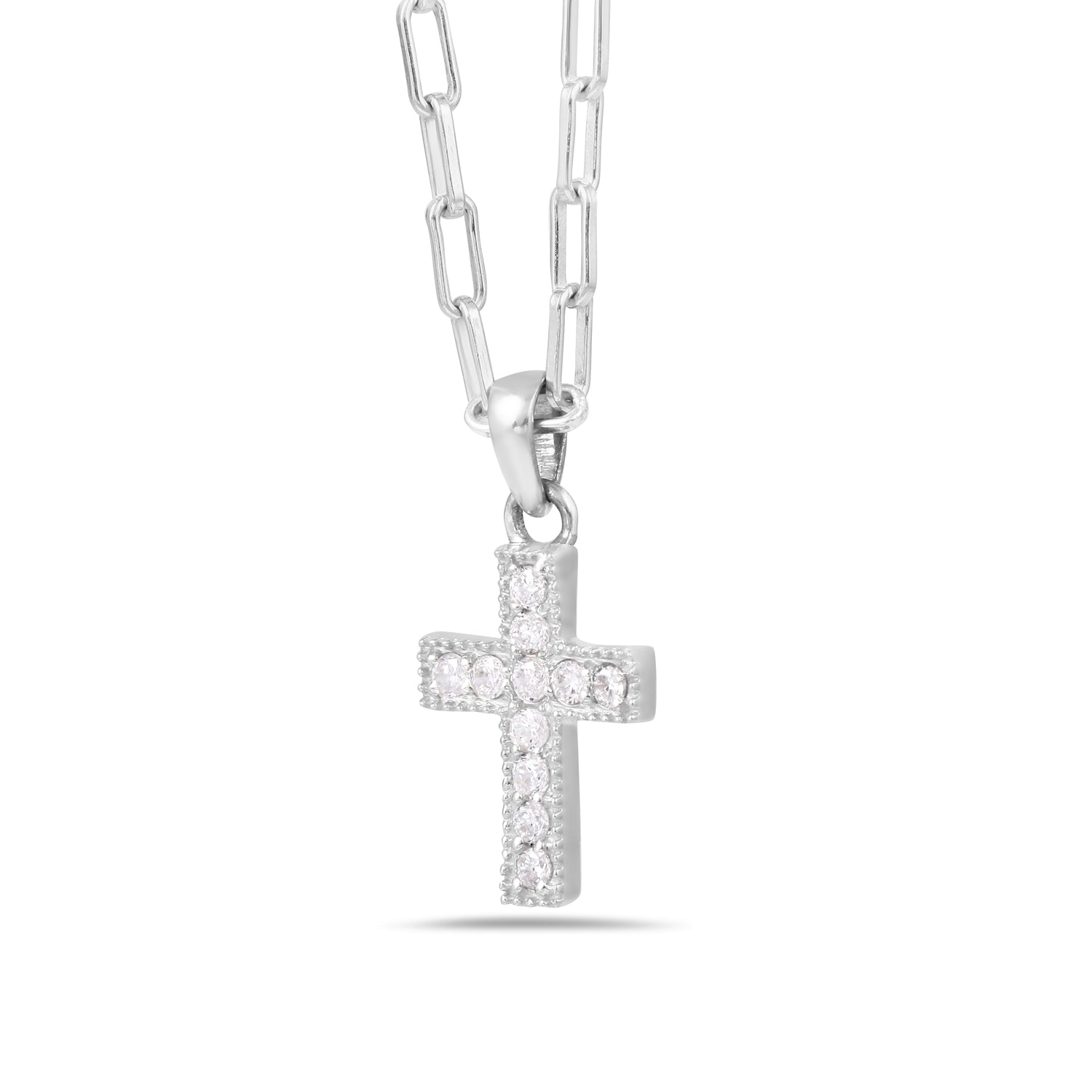 Moissanite Cross pendant1