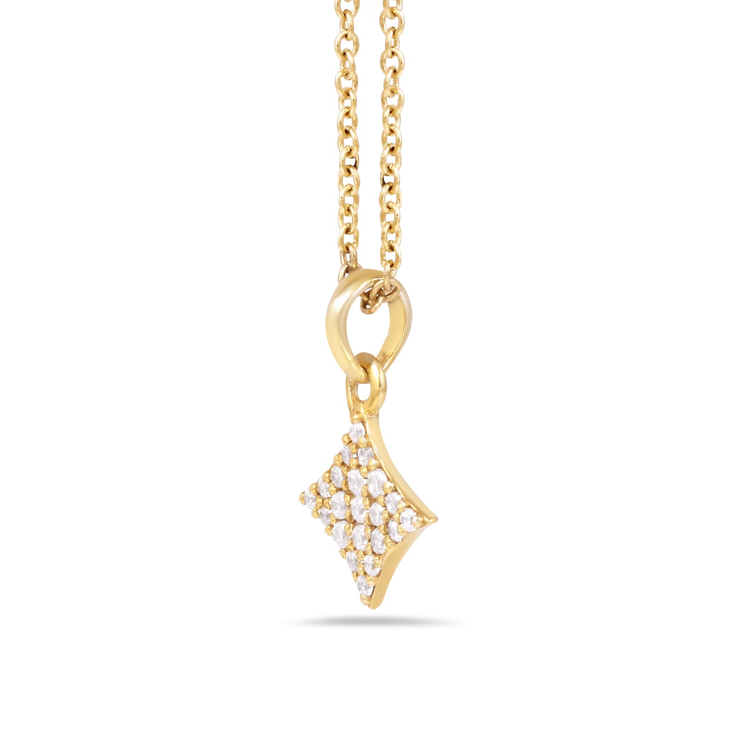 Pave Set Dainty Sliver Star Pendant2