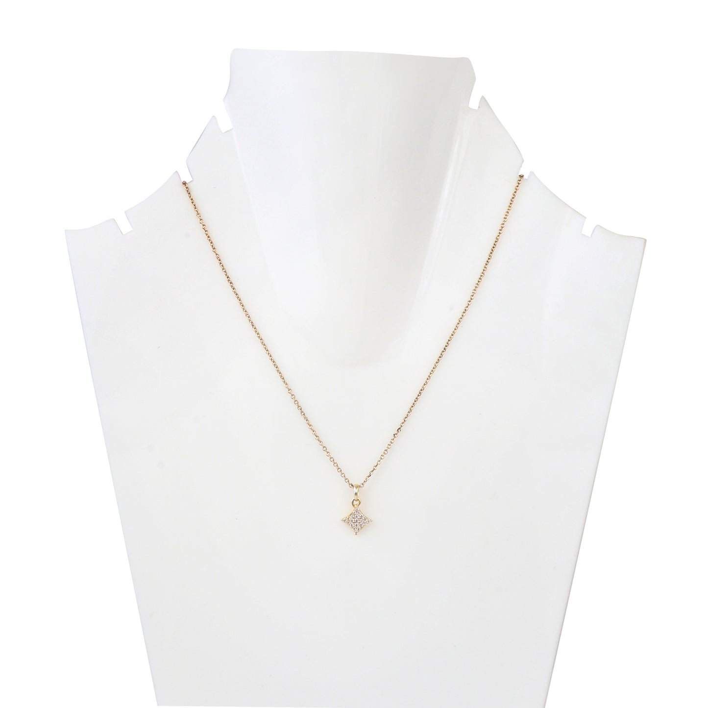 Pave Set Dainty Sliver Star Pendant3
