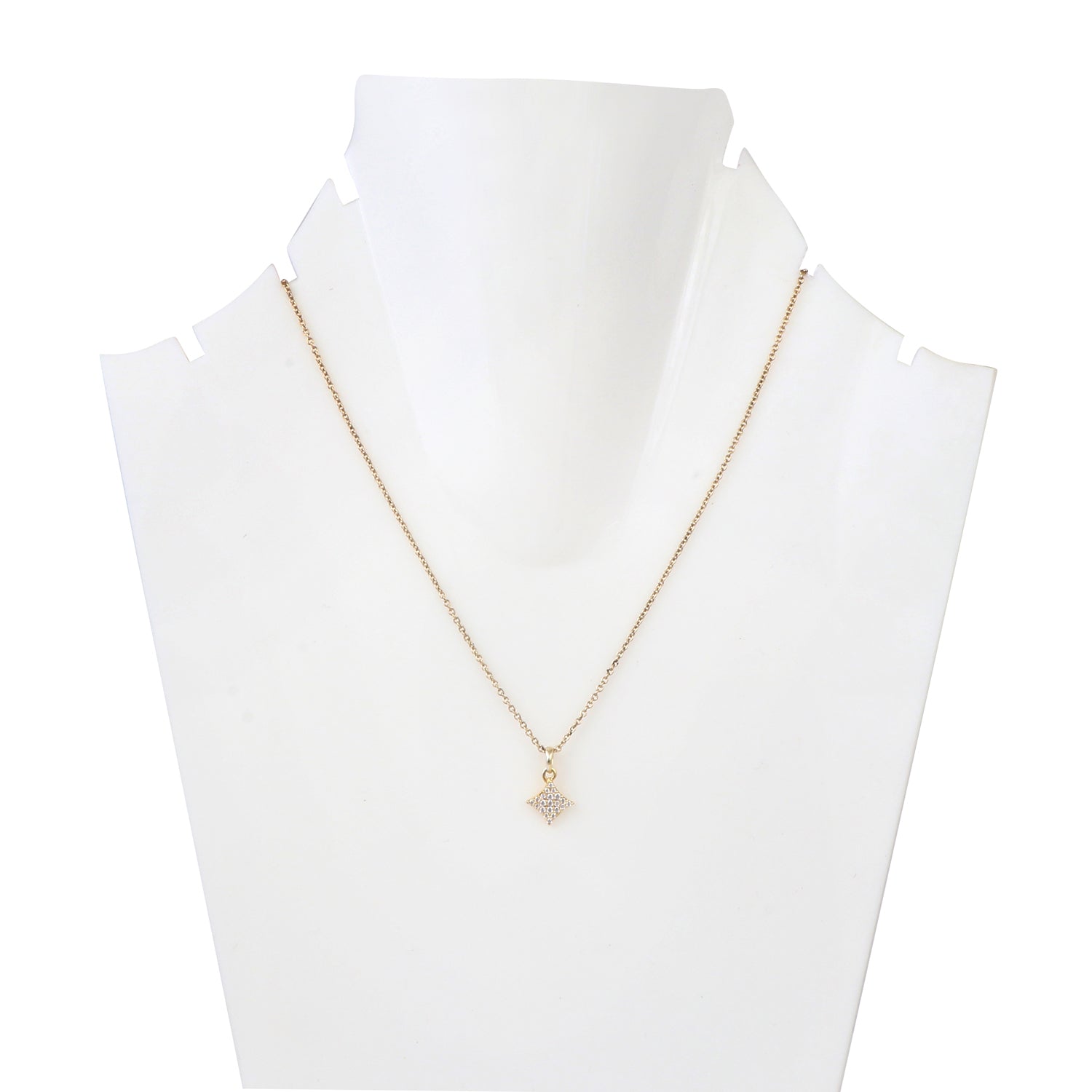 Pave Set Dainty Sliver Star Pendant3