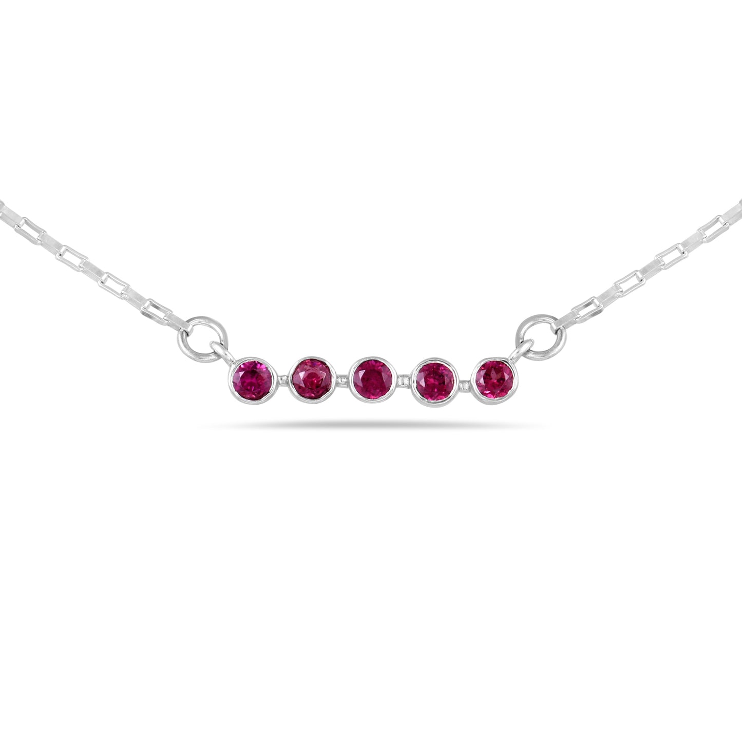 Rhodolite bezel set Pendant2