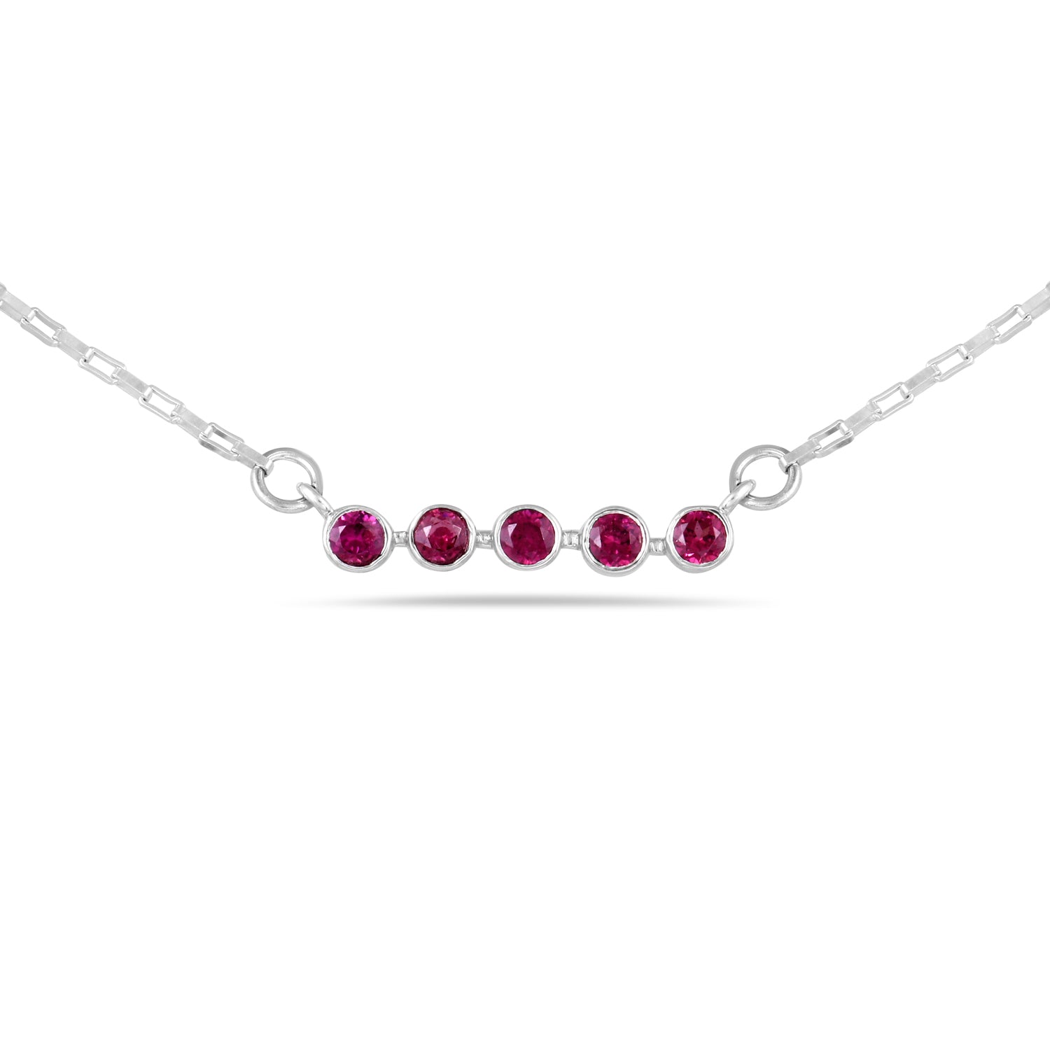 Rhodolite bezel set Pendant2