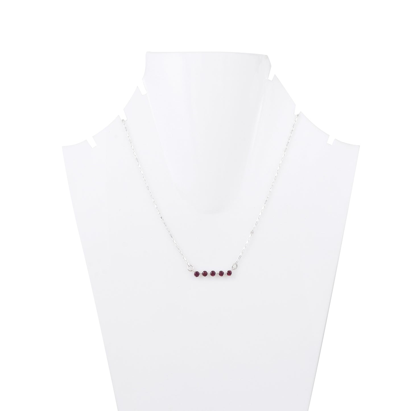 Rhodolite bezel set Pendant3