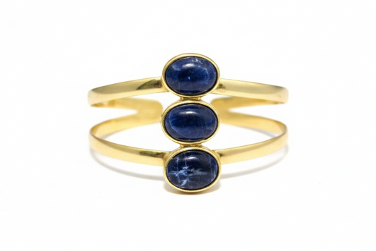 Sodalite_cabochon_cuff