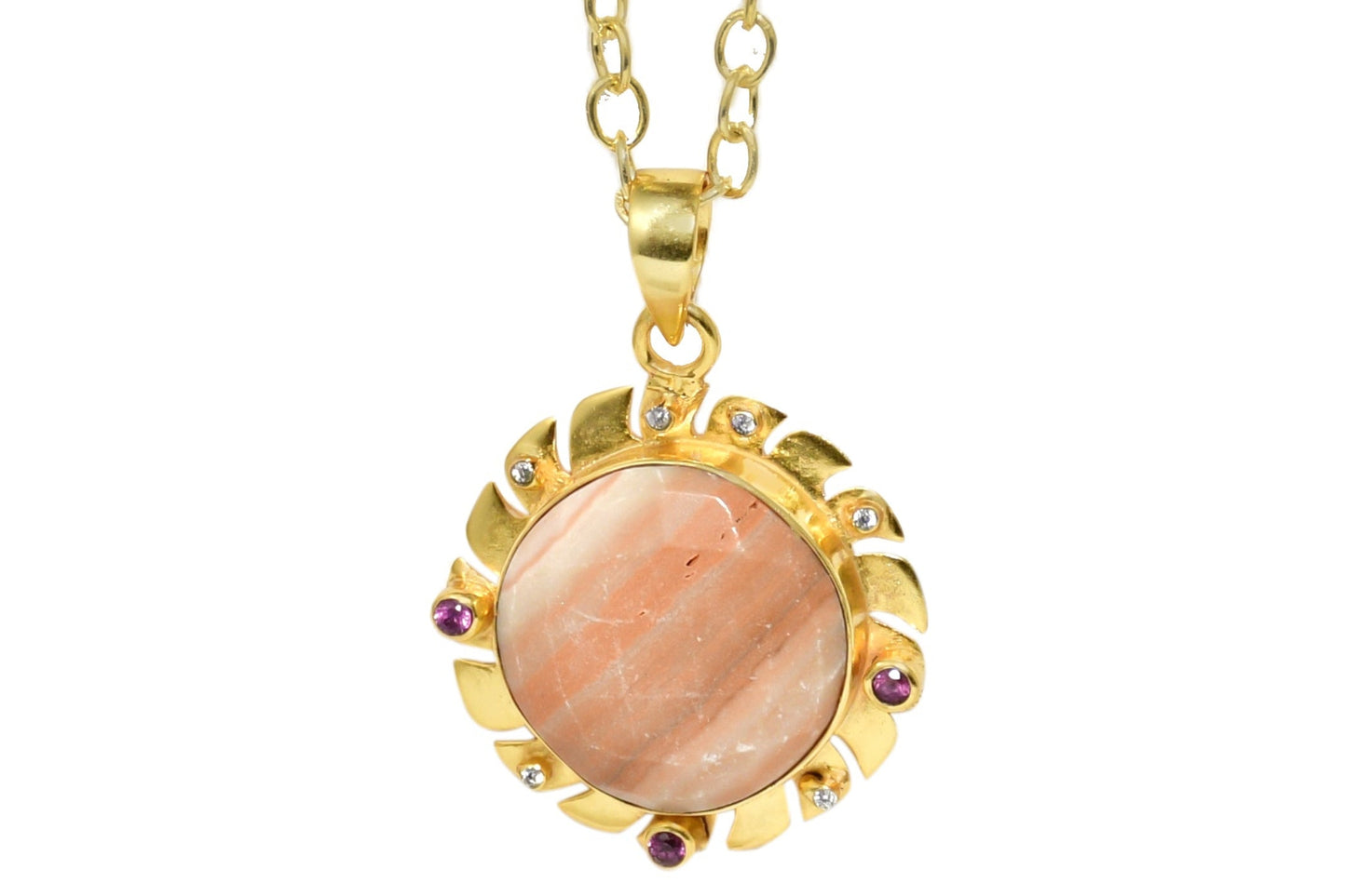 Solar Flare Gemstone Pendant