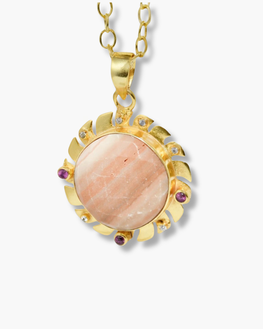 Solar Flare Gemstone Pendant