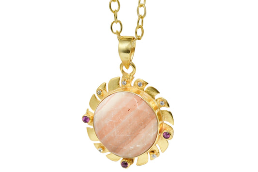 Solar Flare Gemstone Pendant2