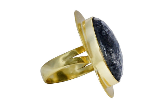 checker cut black rutile 