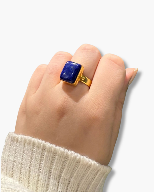 handmade lapis lazuli ring