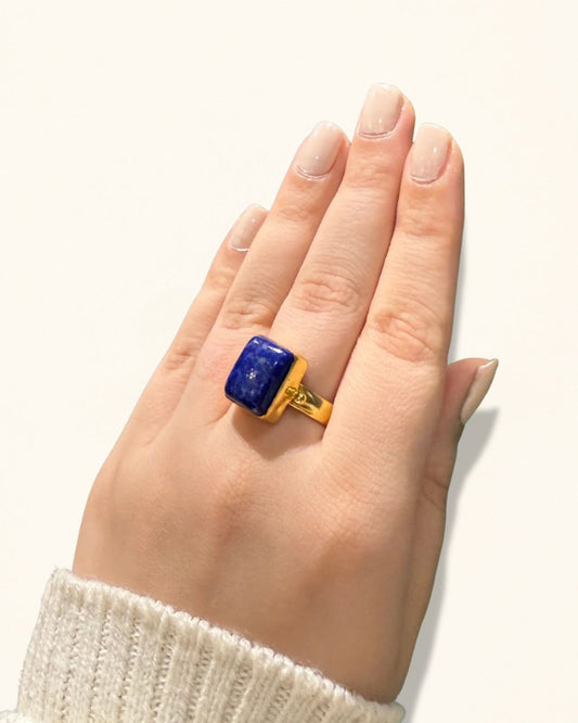 handmade lapis lazuli ring