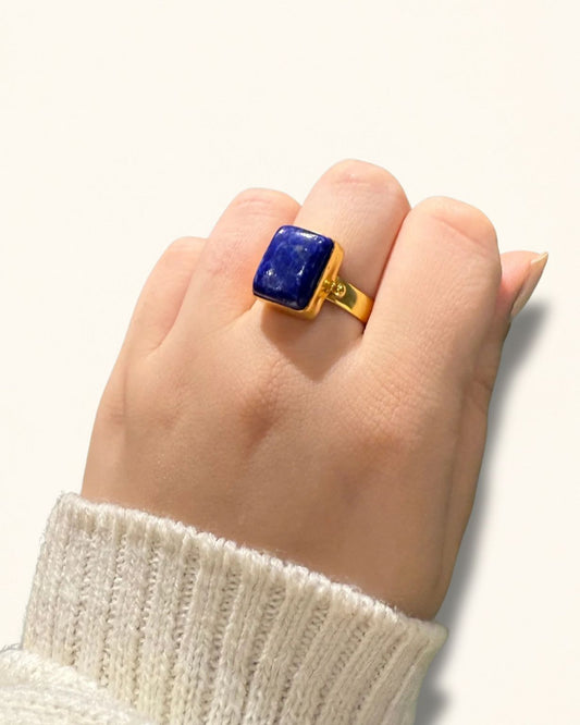 handmade lapis lazuli ring