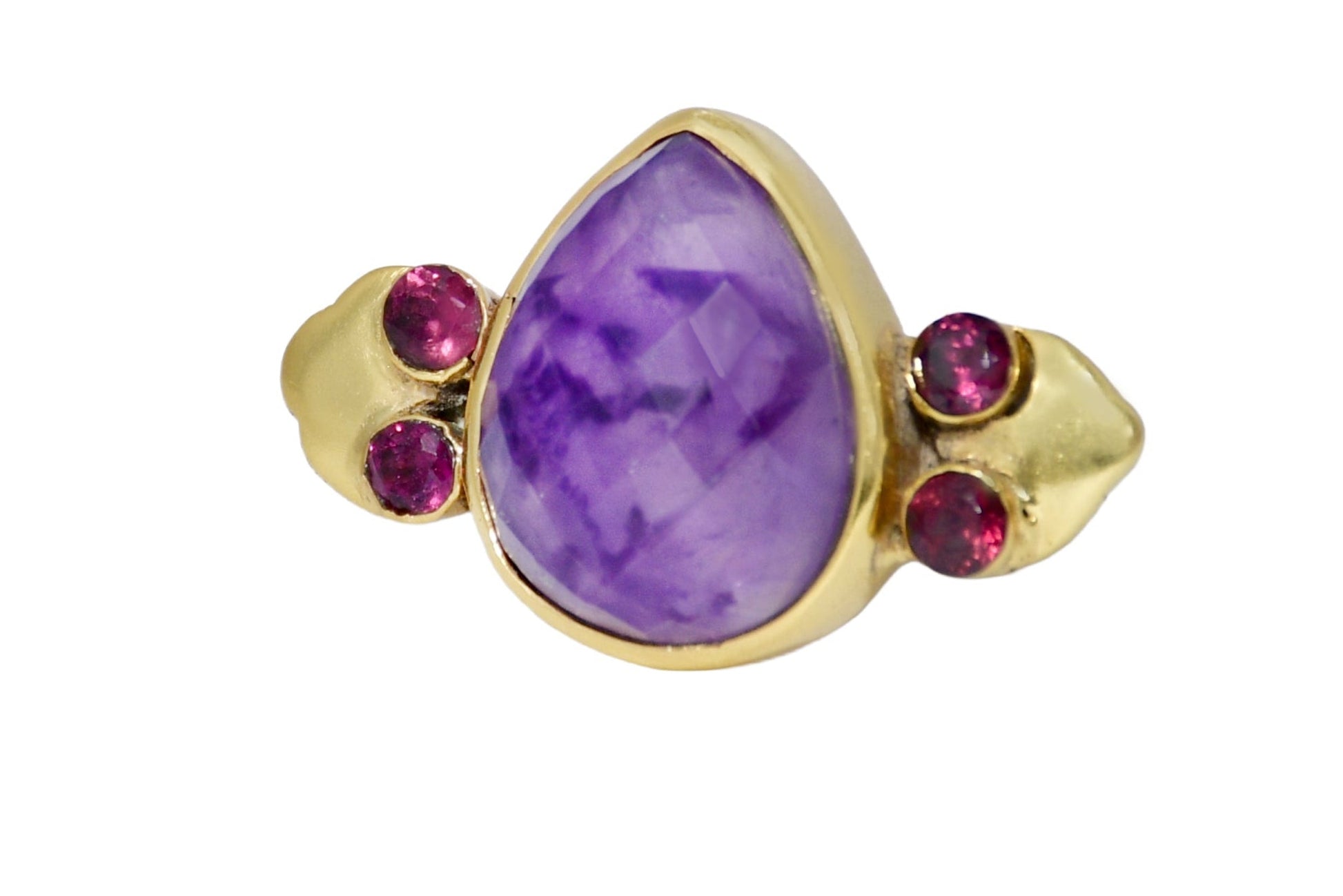 Handmade Amethyst cocktail ring