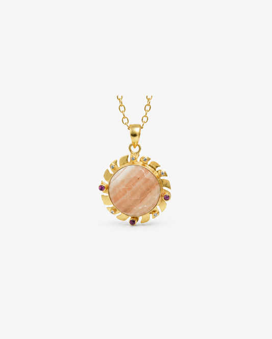 Solar Flare Gemstone Pendant