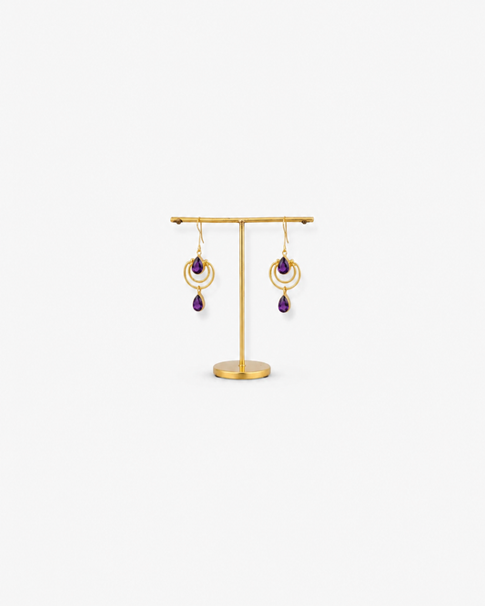 Handmade Amethyst Earrings