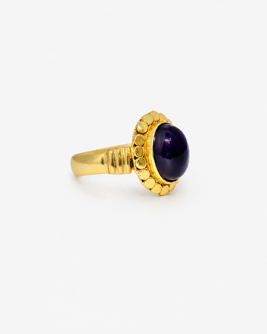 Handmade Petite Amethyst Ring